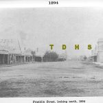 Historic photo of main street in Traralgon 1894